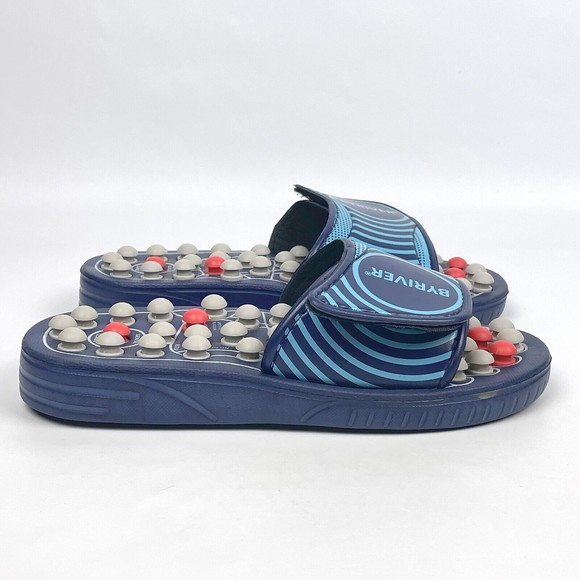 BYRIVER Acupressure Foot Massage Reflexology Slip-On Sandals Sz Small W9-11/M7-9 - Picture 3 of 15